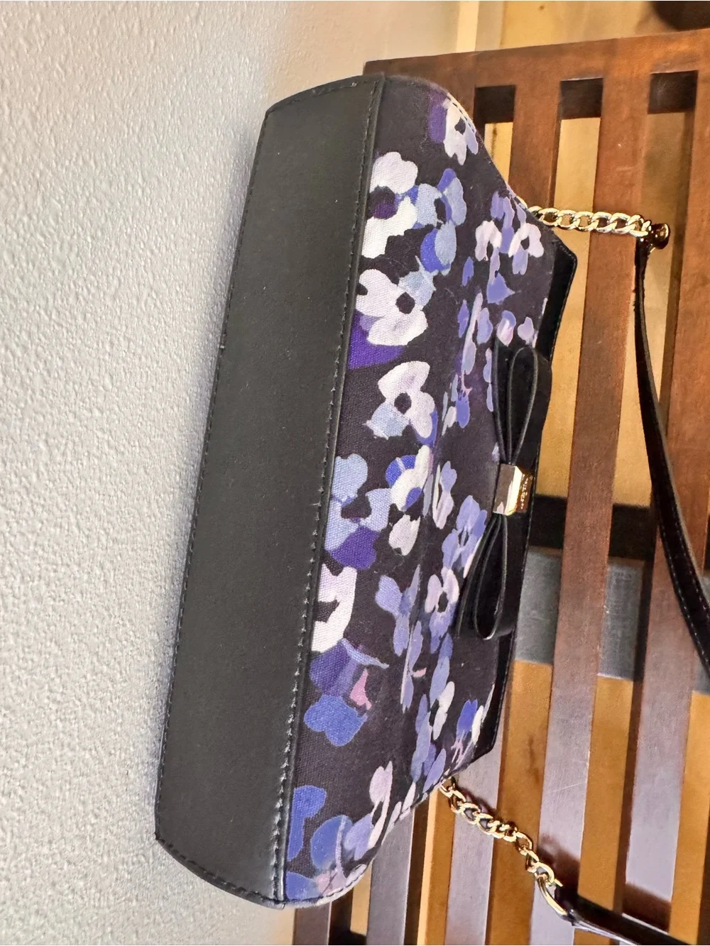 Kate Spade Floral & Leather Purse